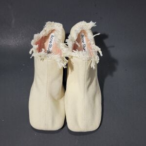 Acne Studios Block Heels Fabric Clogs Made In ITALY Sz 7